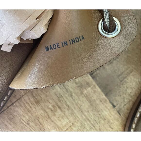 Urban Outfitters Brown Bonnie Sandals Lace-Up Suede Gold Rivet Women Size EUR 41 - Picture 5 of 7